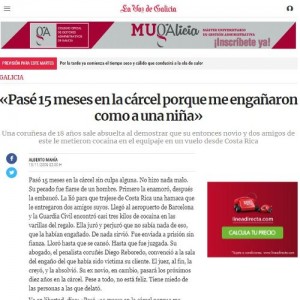 Pasé 15 meses en la cárcel porque me engañaron como a una niña
