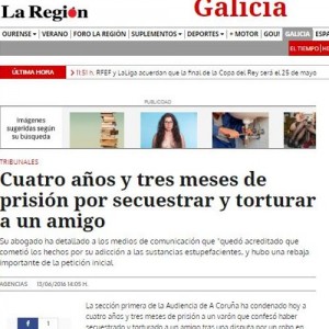 Cuatro años y tres meses de prisión por secuestrar y torturar a un amigo